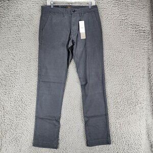 Jachs Pants Mens 31x34 Gray Stretch Mid Rise Straight Slim Straight Leg *NWT*